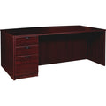 Lorell Prominence 2.0 Bowfront Left-Pedestal Desk