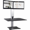 Victor High Rise Electric Dual Monitor Height Adjustable Standing Desk Workstation