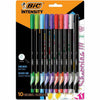 BIC Pen Felt Tip 0.4Mm 10Pk Ast