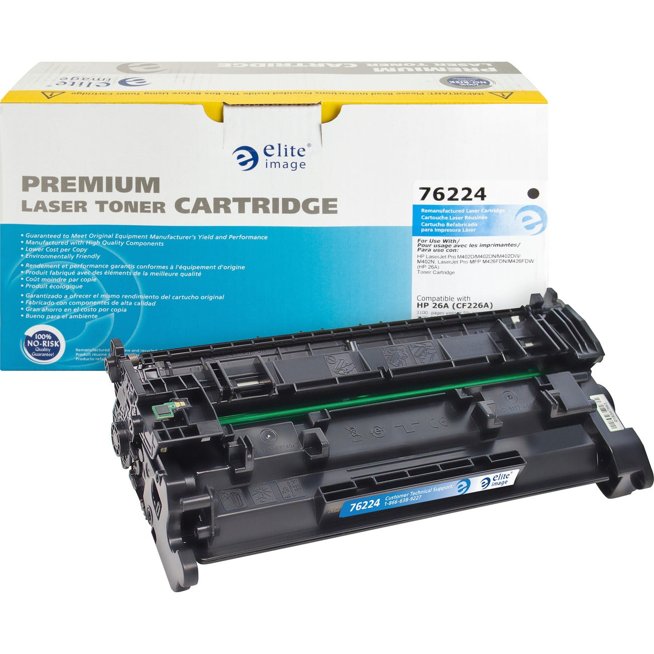 Elite Image Crtdg Lsr Hp 26A Black