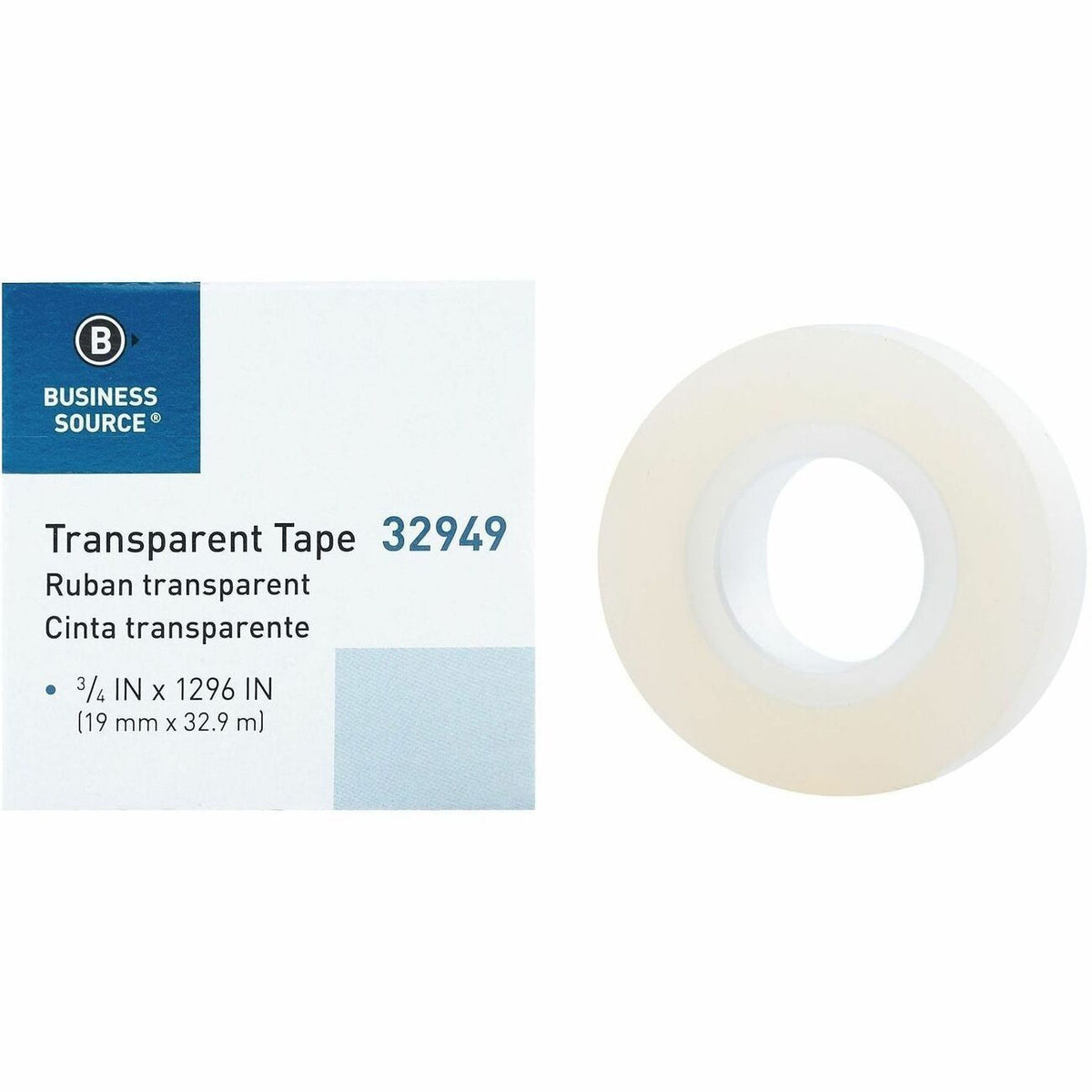 Business Source Tape Roll Transpr 3/4X1296'