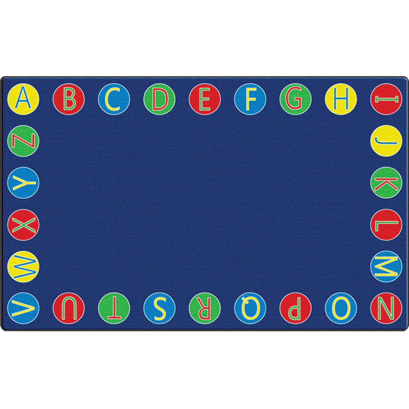 Rug Alphabet Circles 6X84