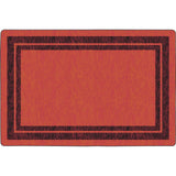 Flagship Carpets Double Dark Tone Border Red Rug
