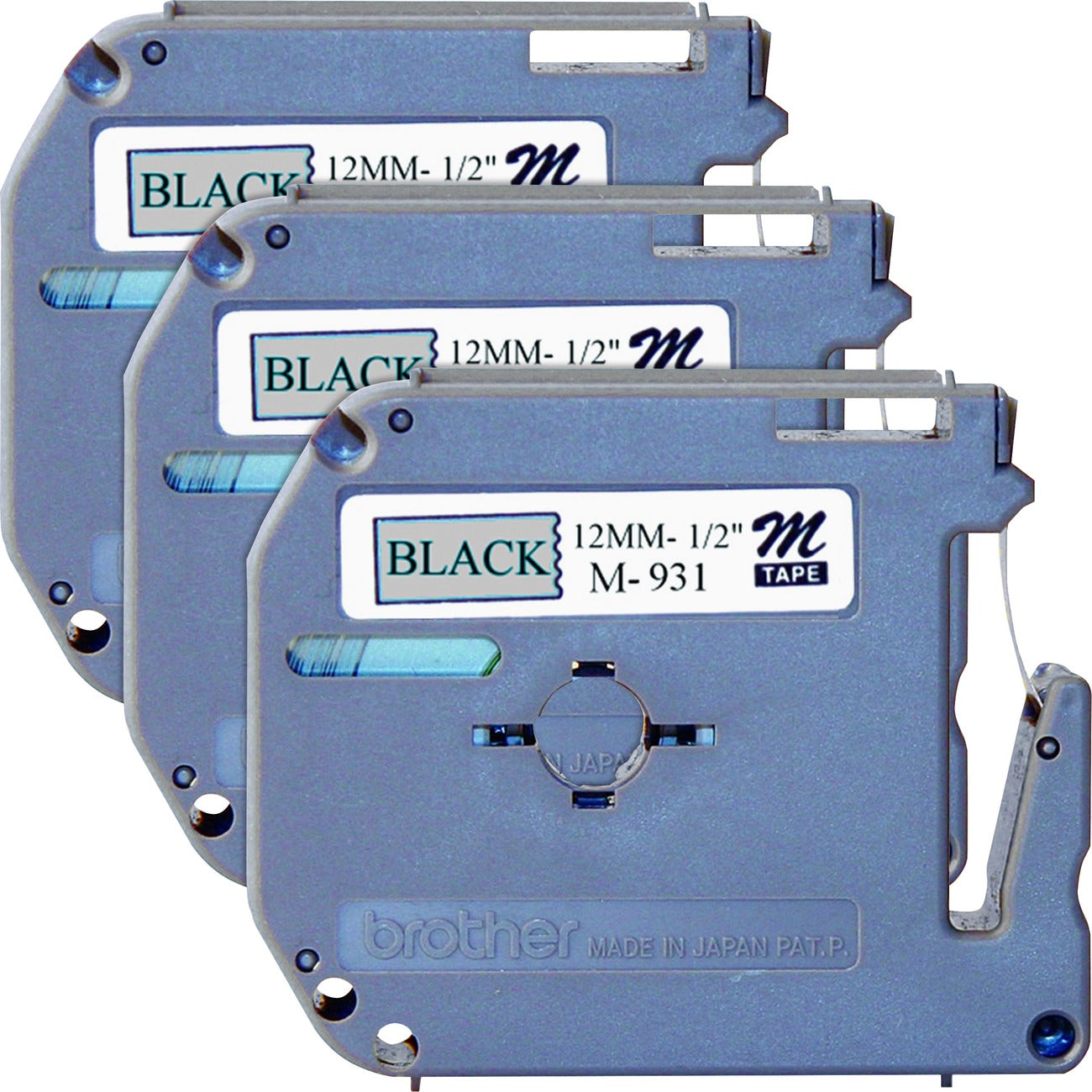 Brother Tape Label 1/2' Bk/Sr