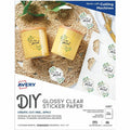 Avery Printable Sticker Paper, 1-Up