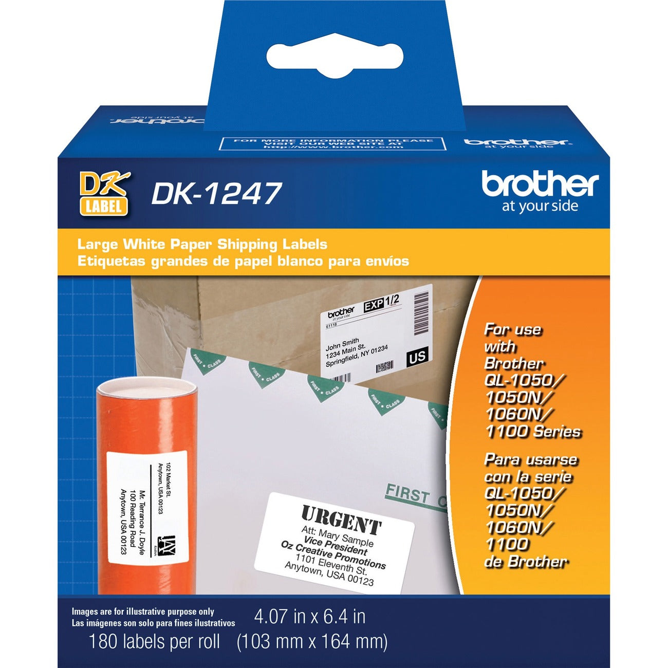 Brother Labels Shipping Diecut Larg