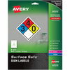Avery Label Sign Rem 8X8 Wht 15Pk