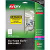 Avery Label Sign Rem 7X10 We 15Pk