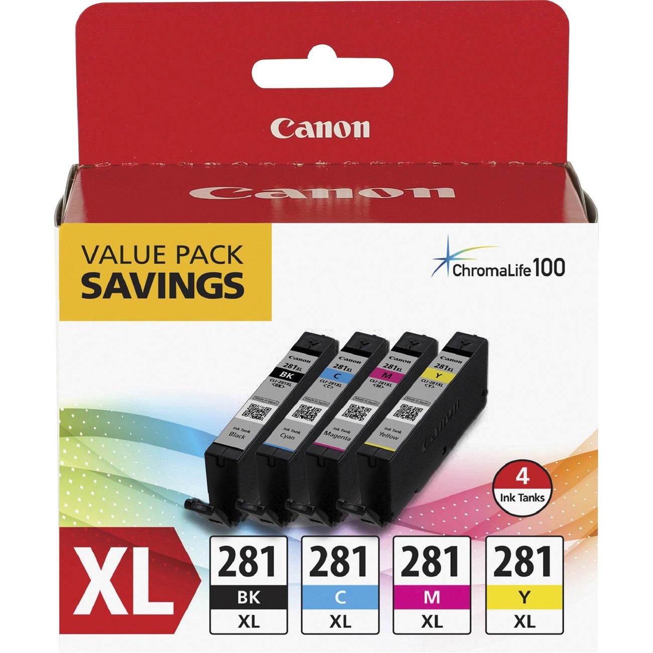 Canon Crtdg Bk C M&Y Value-Pk