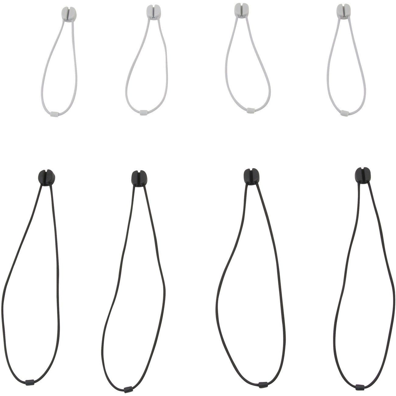 Advantus Ties Pixi Bungee Gy/Bk 8
