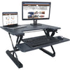 Victor High Rise Height Adjustable Standing Desk with Keyboard Tray