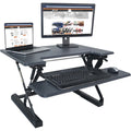 Victor High Rise Height Adjustable Standing Desk with Keyboard Tray
