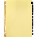 Business Source Divider Leather Tabs Mthly