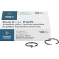 Business Source Ring Book 3/4' Nickel 100Pc