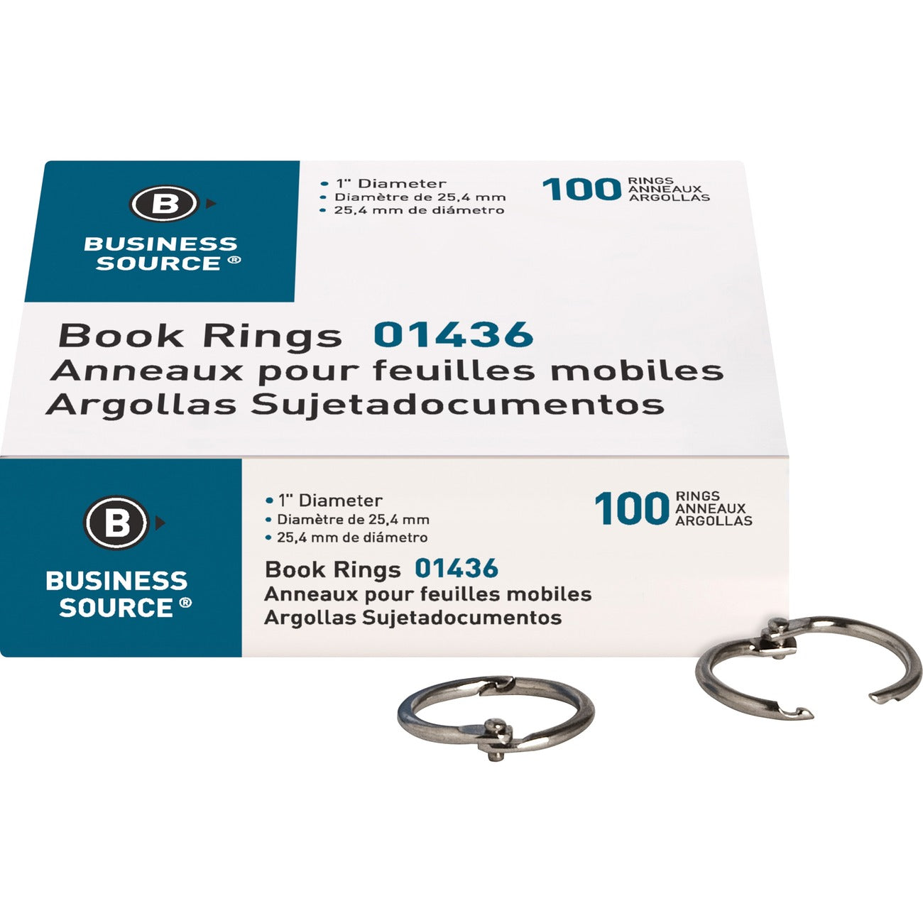 Business Source Ring Book 1' Nickel 100Pc