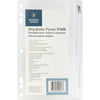 Business Source Pocket Zipper Bndr 9.5X6 Cl
