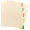 Business Source Divider Insert Pckt 5Tb Mi