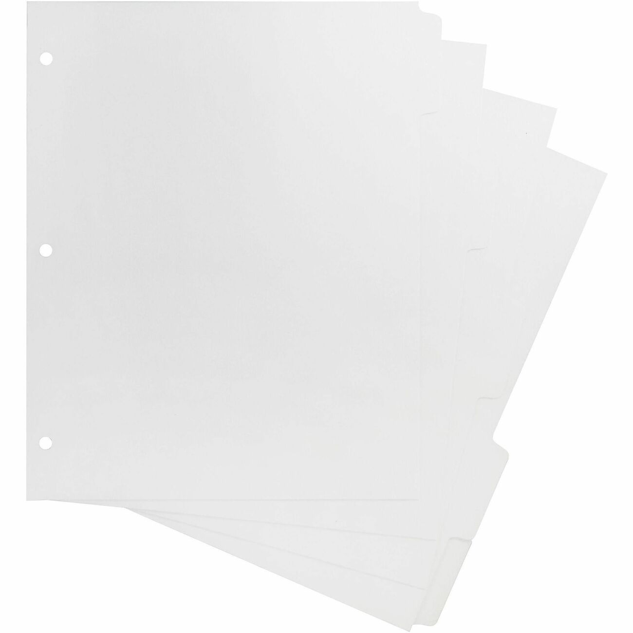 Business Source Tabs Print-On 3-Hole Punchd