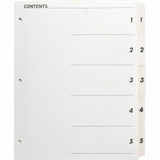 Business Source Table of Content Quick Index Dividers