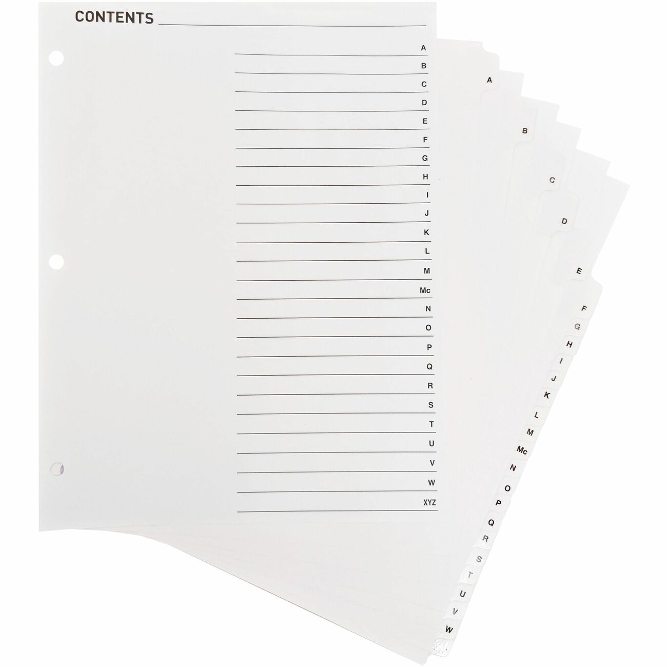 Business Source Dividers Index Toc A-Z We