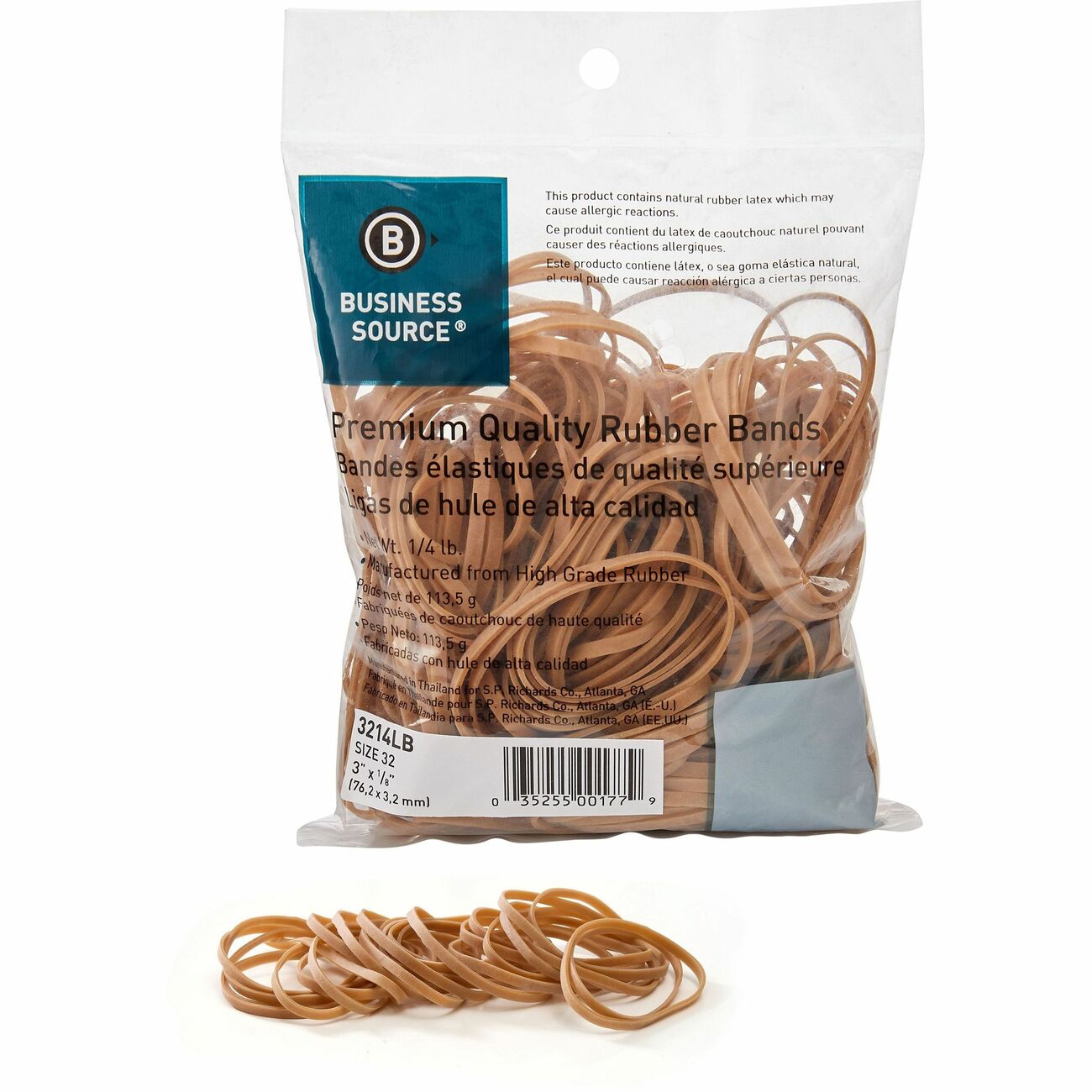 Business Source Rubberbands Size #32 1/4Lb