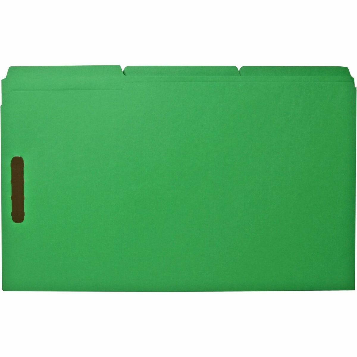Business Source 1/3 Tab Cut Legal Recycled Fastener Folder
