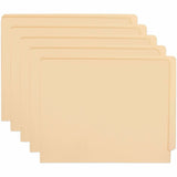 Business Source Straight Tab Cut Letter Recycled Fastener Folder