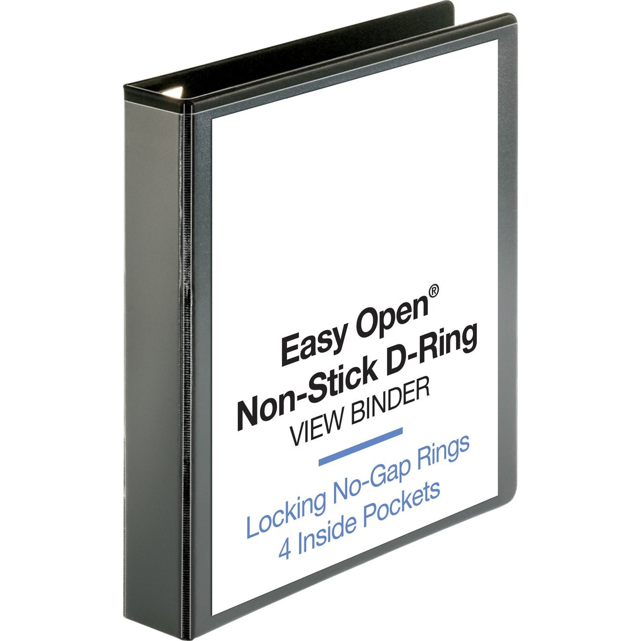 Business Source Binder View D-Ring 1.5' Bk