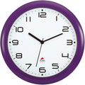 Clock Wall Silent D12 Purp