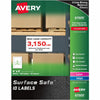 Avery Label Srfsafe Rem Wht 100Pk