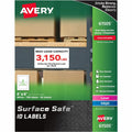 Avery Label Srfsafe Rem Wht 100Pk