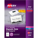 Avery&reg; Secure Magnetic Name Badges with Durable Plastic Holders and Heavy-duty Magnets