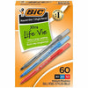 BIC Pen Round Stk 1.0Mm Ast 60