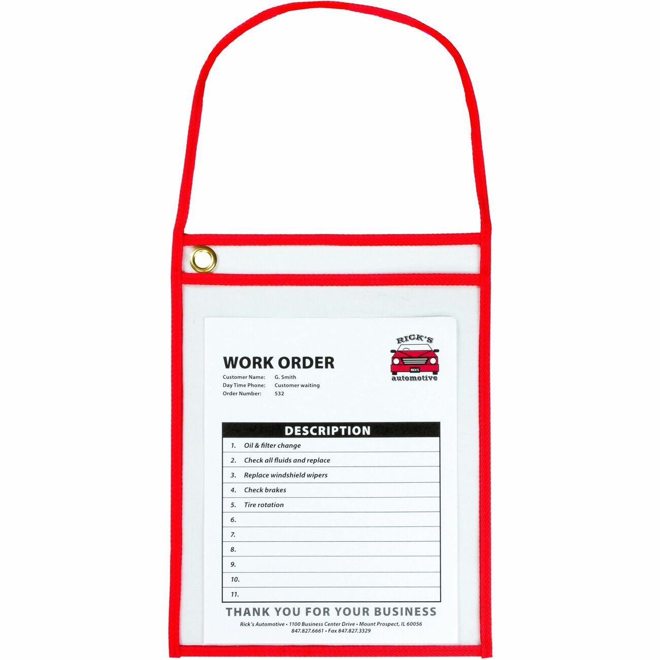 C-Line Holder Tckt Shop Strap 9X12