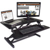 Victor High Rise Height Adjustable Compact Standing Desk with Keyboard Tray