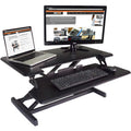 Victor High Rise Height Adjustable Compact Standing Desk with Keyboard Tray