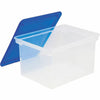 Storex Plastic File Tote Storage Box