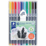 Staedtler Triplus Fineliner 10-piece Porous Point Pens