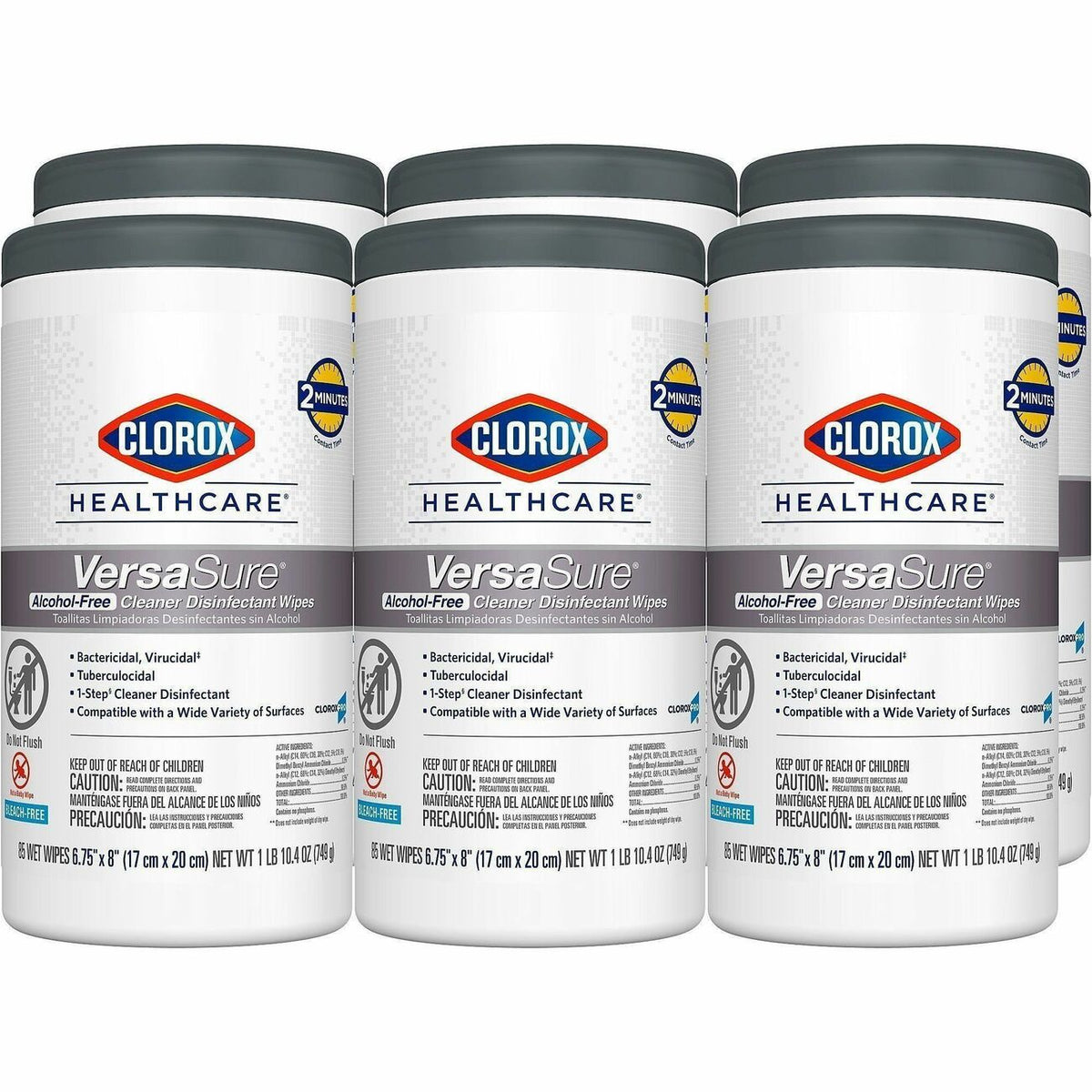 Clorox Healthcare VersaSure Cleaner Disinfectant Wipes