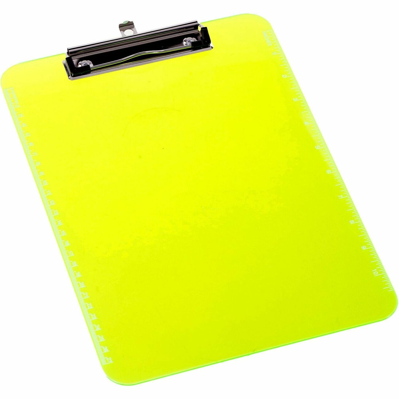 Business Source Clipboard Plastic Neon Grn