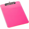 Business Source Clipboard Plastic Neon Pink
