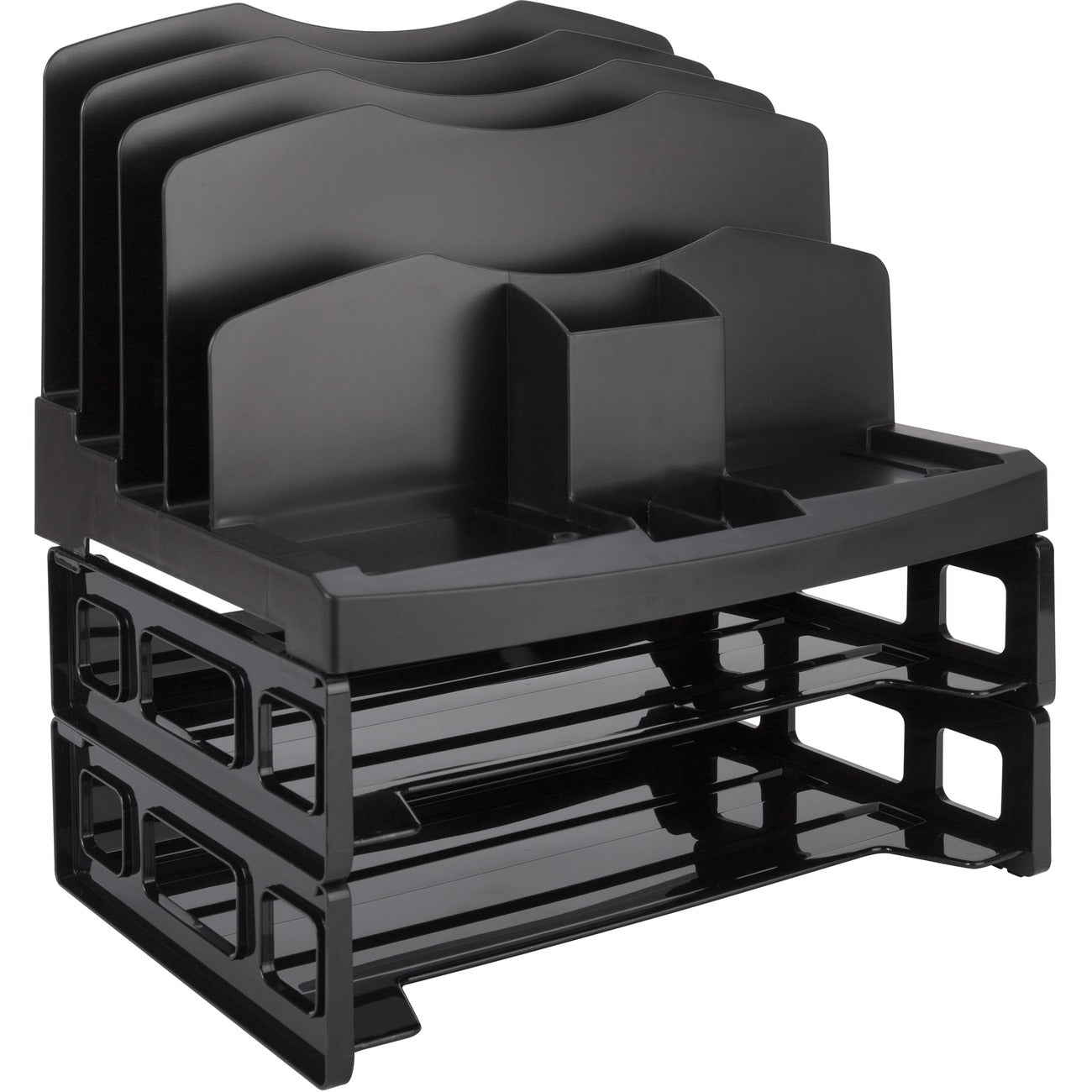 Business Source Sorter Smart W/2 Trays Bk