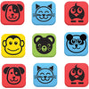 Eraser Dry Magn Animal 12Pc