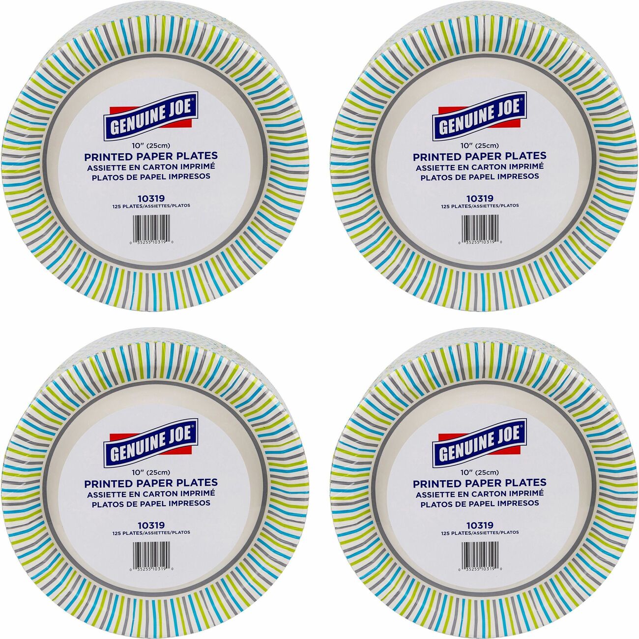 Genuine Joe Plates Printed Paper 10'
