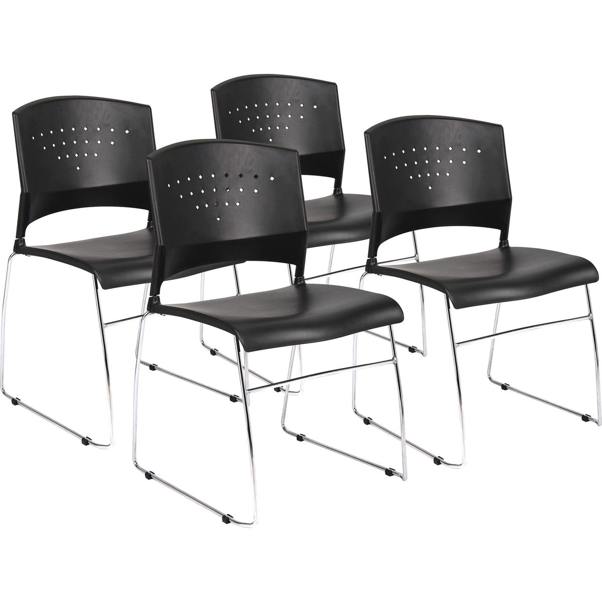 Chair Stack Polypropylene 4/Ct