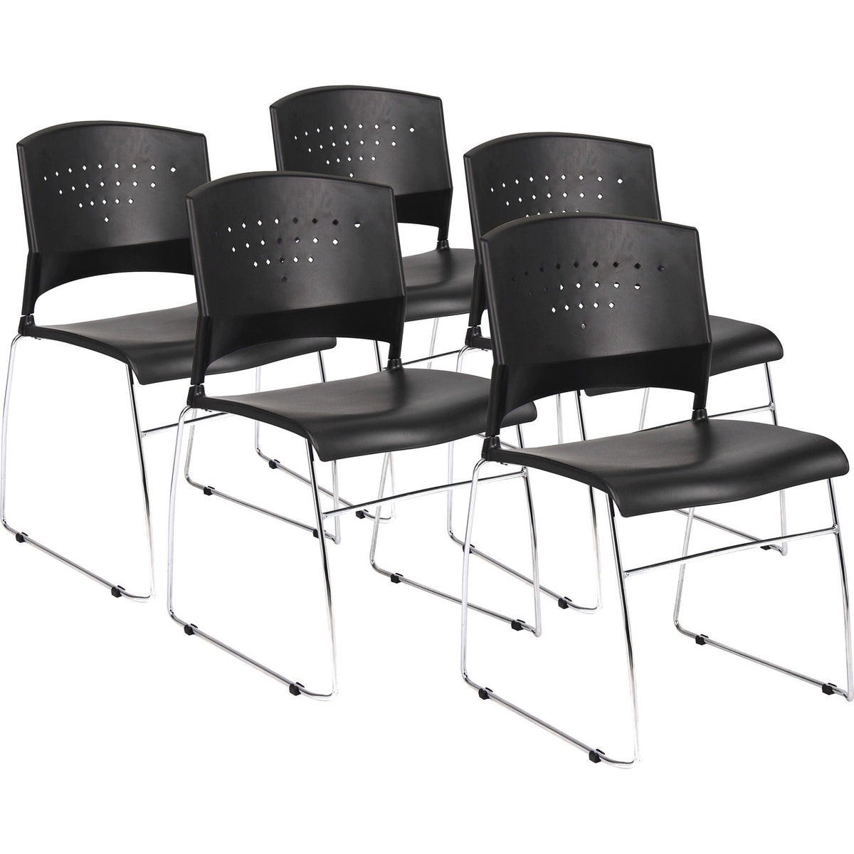 Chair Stack Polypropylene 5/Ct