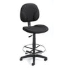 Stool Armless Fabric Black