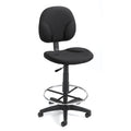 Stool Armless Fabric Black