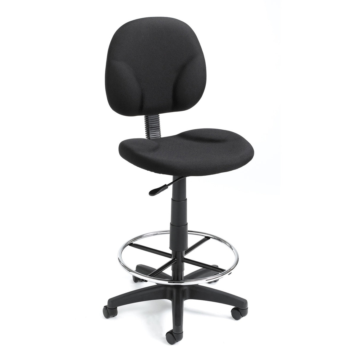 Stool Armless Fabric Black
