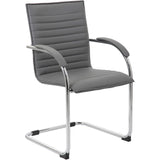 Boss Chrome Frame Vinyl Side Chairs